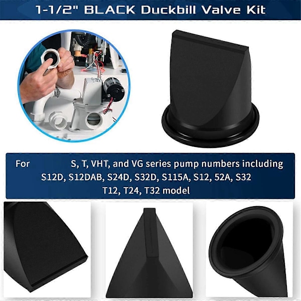 4 Pak DB Ventil 1-1/2 Tommer Ventilsæt Erstatning for 385310076 til Sealand Vakuumgeneratorer S &