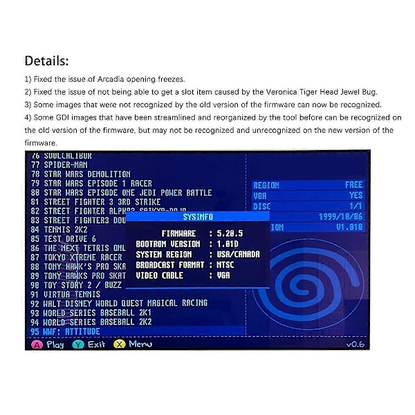 För GDEMU V5.20.5 Optisk Drivenhet Emuleringskort Kit för Dreamcast GDU DC VA1 Konsol SD Förlängning Svart+Vit