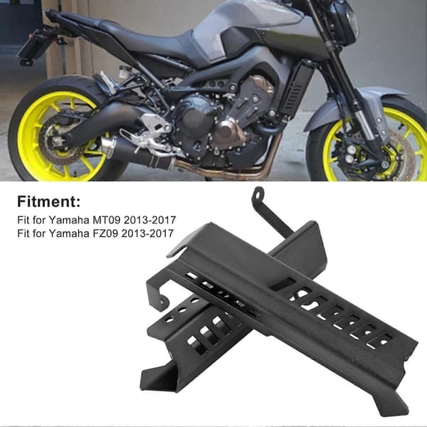 CNC Billet Radiator Side Guards Cover Beskyttelse Passer til Yamaha MT09 FZ09 2013-2017 Sort