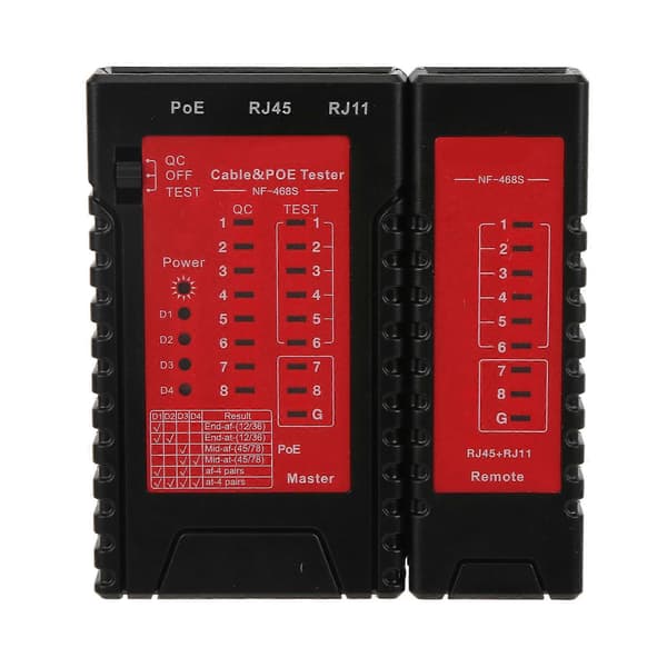 NOYAFA NF?468S Netværkskabeltester Modstå Spænding Afbrydelsesdetektion Telefonkabeltester