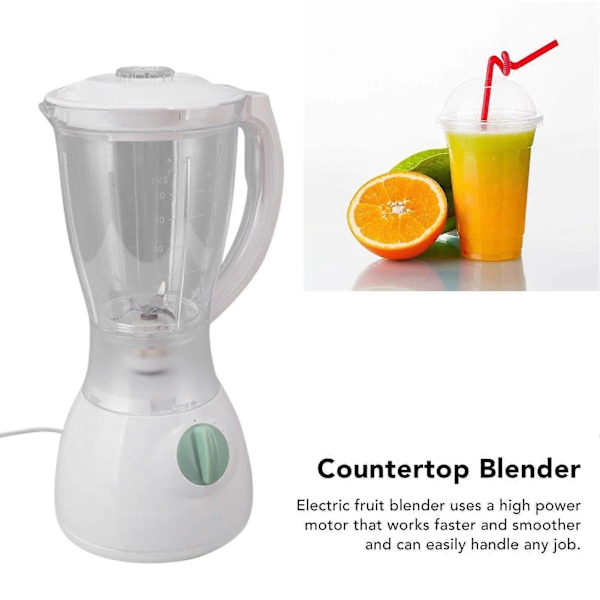 Kjøkkenblender Profesjonell 1500ML 600ML 304 Rustfritt Stål Blad Benkeplate Blender Elektrisk Juicer