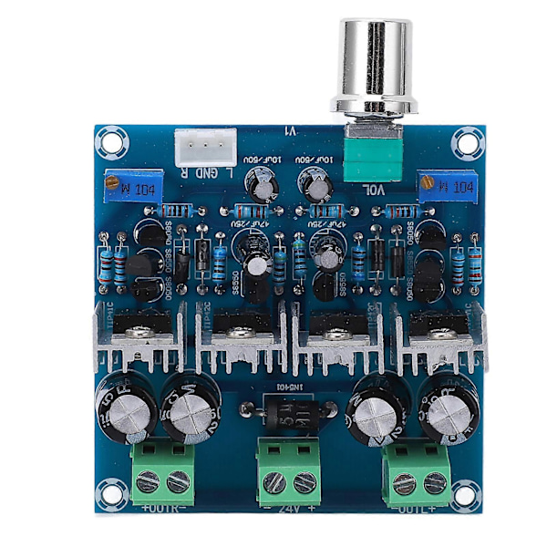 Klass A Analog Krets Effektförstärkarkort 2 Kanal Ljudförstärkarkretsmodul DC24V 2A