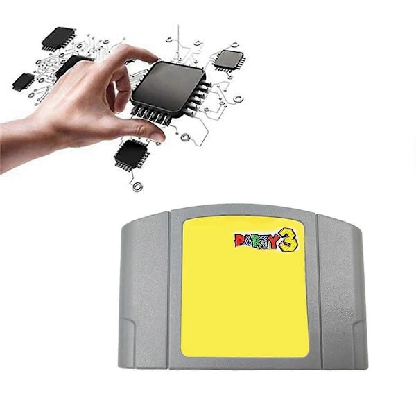 För N64-spel för 3 klassiska spelkort 64 Bit Videospel USA Engelsk Version