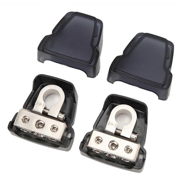 1 Par Positive Negative Batteriklemmer 1x0/4GA inn til 2x4/8GA Ut for Biler Skip Yachter Bobiler
