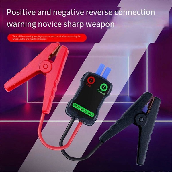 Bil Jumpstarter Booster Kabel Klips Nød Bilbatteri Intelligent Alligatorklemmer Rød-Sorte Klips til 12V JumpStarter