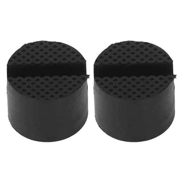 2 st Gummi Domkraftsplatta Slitsad Adapter Vagn Fordonslyft Axelstativ Universal för Bil SUV