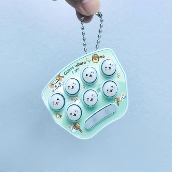 Mini Whack-A-Mole -peli avaimenperä LED elektroniset muistipelit lapsille aikuisille-Hyvä