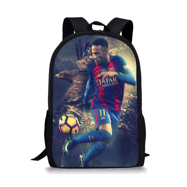 Fotbollsstjärnan Neymar Jr Skolväskor För Pojkar Flickor 3D-tryckta Skolryggsäckar Barnväska Förskoleryggsäck Barn Bokväska A3
