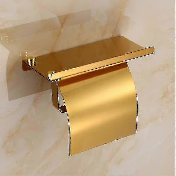 Toalettpapirholder i rustfritt stål s20241212790 gold