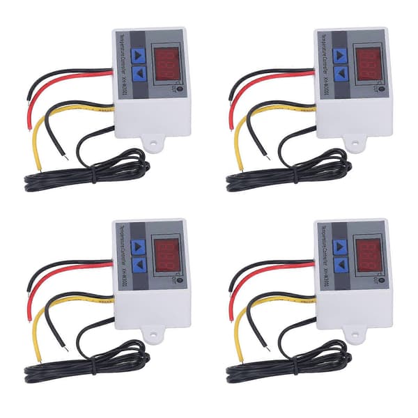 4 stk. Temperaturregulator Digitalt Display Temp Regulator ?50 til 110 110?220V 1500W