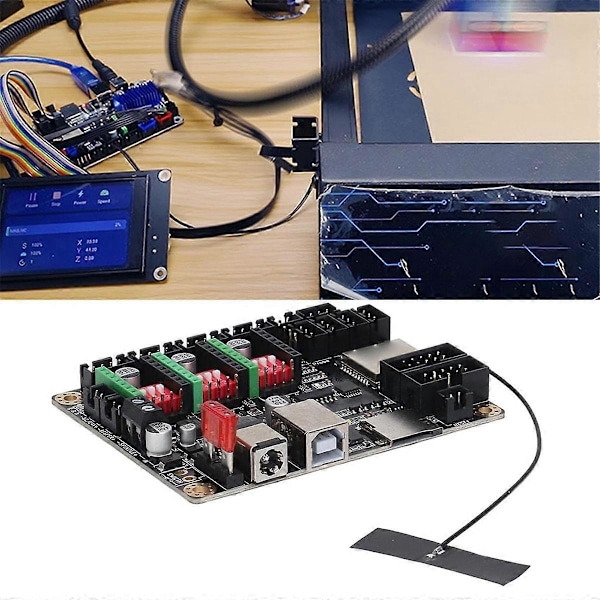 Laser Graverings Hovedkort, Laser Graverings Kontrolmodul MKS DLC32 V2.1 32 Bit ESP32 WiFi GRBL DIY Universelt Hovedkort