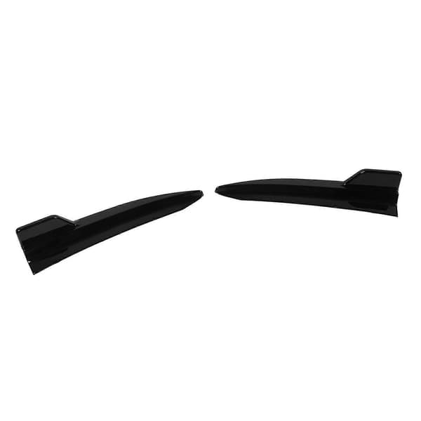 2 stk. Bageste Splitter Læbe Spoiler Blank Sort Venstre Højre Kofanger Diffuser Splitter Kit til 3 Serie G20 M Sport 2019?2022 Blank Sort