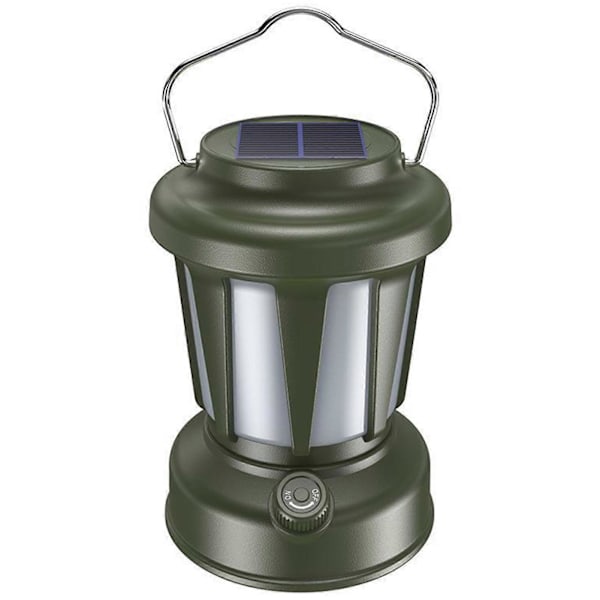 Multifunktionell LED Campinglykta med Handtag Bärbar Tältlampa Uteplats Hängande Sollampa med 3 Ljuslägen Typ-C Laddning Ficklampa Utomhus Arb