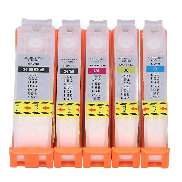 5 stk. blækpatroner til PIXMA IP7250 MG6350 MG5450 MX925 MX725 MG6450 MG5550 IX6850 printere