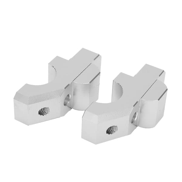 2 stk. Styrefeste Riser Monteringsklemme CNC Aluminium Legering Erstatning for YAMAHA Tracer 900/GT 2015?2019 Sølv
