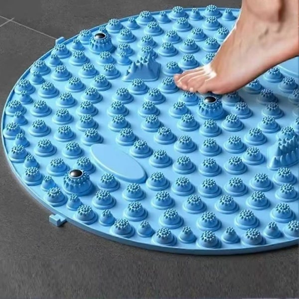 Fot Yoga Massage Mat Muskelavslappning Cirkulär Träningsmatta Fitness Fotträning Akupunktur Fysioterapi