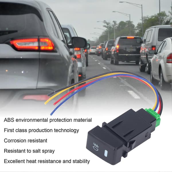 5-pins tåkelysbryter ABS IP67 tåkelys ledningsnett bryter for biler elektrisk utstyr