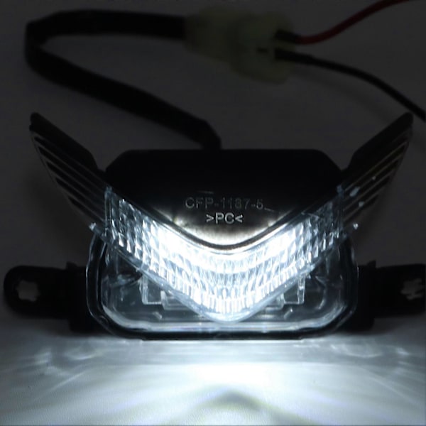 Motorcykelstrålkastare Transparent Lins Vattentät LED Främre Centerlampa Ersättning för F5 CBR600RR 2007?2012