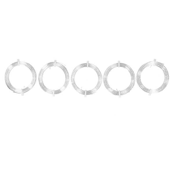 5 stk. Aluminiumstråd Perle Smykkefremstilling Trådspole Øreringe Armbånd Håndlavede Fund