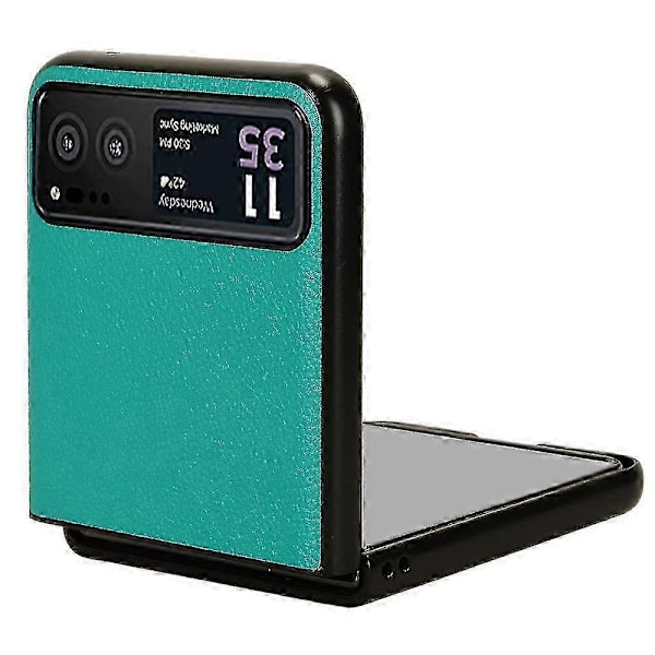 Motorola Razr 40 5G PU-nahka + PC Korttipaikkakansi Litsi-kuvio Iskunkestävä Puhelinkotelo - PunainenP20211224297 Green