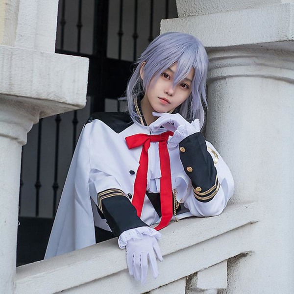 Anime Seraph Of The End Ferid Bathory Cosplay Kostymset White One size