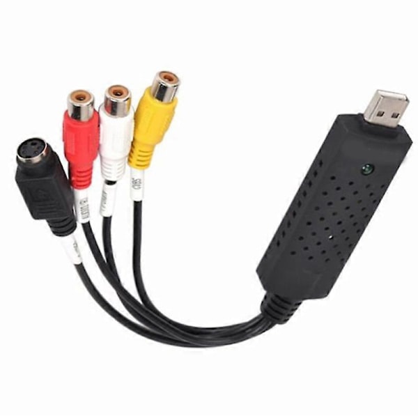 USB 2.0 Audio Video VHS til DVD PC Konverter Capture Card Adapter for Win 10