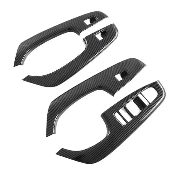 Bilfönsterhiss Strömbrytare Knappskydd Inre Dörr Armstöd Trim Panel Kolfiberfärg för Seal / ATTO 4