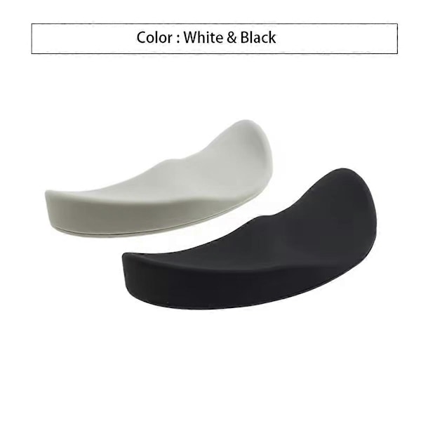Ergonomisk Håndleddsstøtte Musematte G80 Silikon Gel Strømlinjeformet Håndleddsstøtte Matte Datamaskin Musematte for Kontor Svart