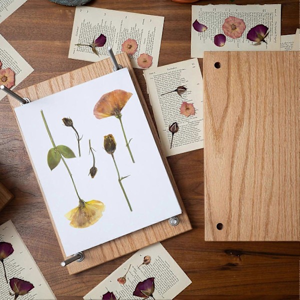 Stor Blomsterpress Justerbar Växtpress Blomsterkonserveringsverktyg DIY Torkade Blommor Presstillbehör Gåva för Barn Naturälskare