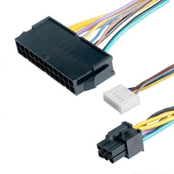 2 KPL Emolevyn Virranmuunninjohto 24Pin - 6Pin Tukee ATX-virtalähdettä Z230 Z220 18E4 -emolevylle