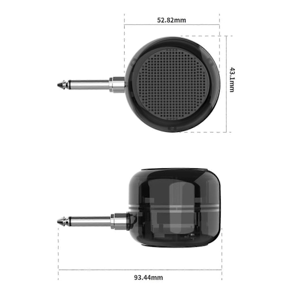 Elektrisk Gitarrhögtalare Stor Volymförstärkare Bluetooth-kompatibel Högtalare med Kraftfull Baseffekt för Musik