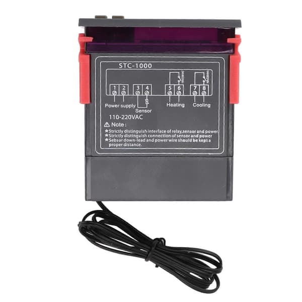 Stc 1000 Termostat Switch Elektronisk Digital Display Mikrocomputer Temperaturregulator Switch Akvarium Udklækning Termostat