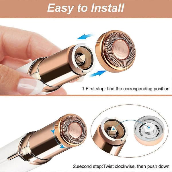 1-3x Fejlfri Hårfjerner Udskiftningshoveder Blade Finishing Touch Epilator