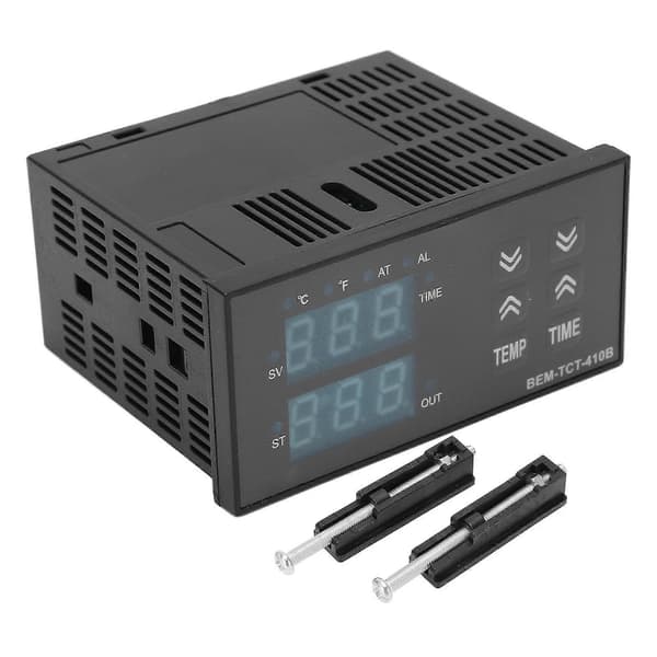 BERM Temperaturregulator Sæt Digitalt Display K Type Temperaturregulator 100?240V til Varmepressemaskine