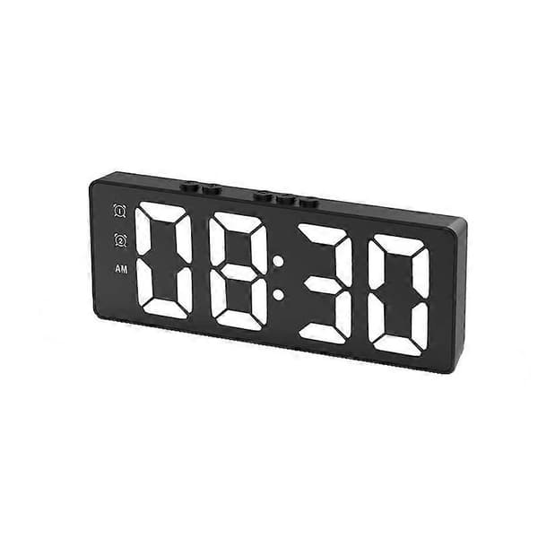 LED Digital Väckarklocka, med Spegel, Snooze-funktion, Röststyrning