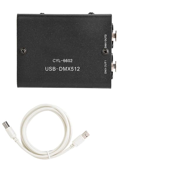 512-kanals USB til DMX DMX512 LED-lys DMX Scenebelysningscontroller Kanaler Dekodermodul