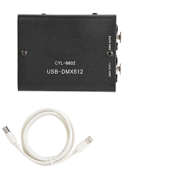 512-kanals USB til DMX DMX512 LED-lys DMX Scenebelysningskontroller Kanaler Dekodermodul