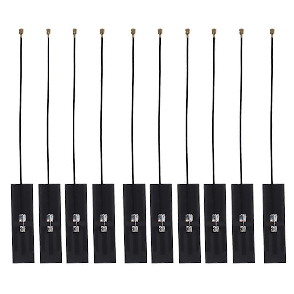 10 stk. FPC Antenne Innebygd 2 Frekvens Fleksibel for WiFi Bluetooth Ruter NZ?2.4G/5.8G?FPC?003