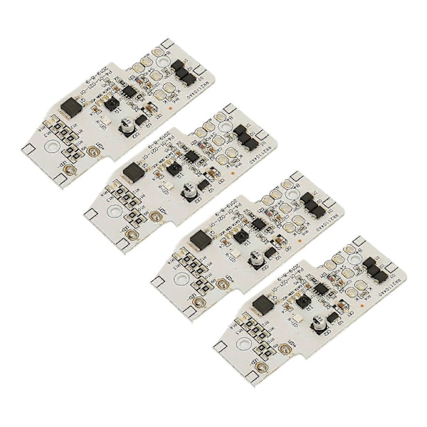 4 stk. Solcellelampe Kontrollkort LED Lyskontrollmodul for 3.2V 3.7V 6.4V 7.4V 11.1V 12.8V Batteri