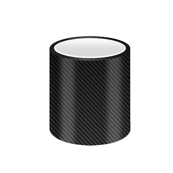 Dørterskelbeskyttelsestape foran og bak for de fleste biler, karbonfiberklistremerke 100mm*5M