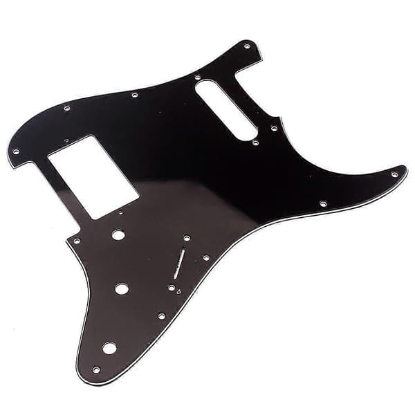 Gitarrplektrumskydd Repskydd för Strat-delar HS Enkel Humbucker 3-lagers Svart