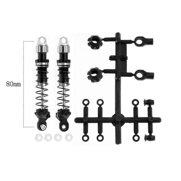 RC Bil Opgraderingssæt 80mm til TRX4 SCX10 W189 RC Bil Opgraderingsdele Rød