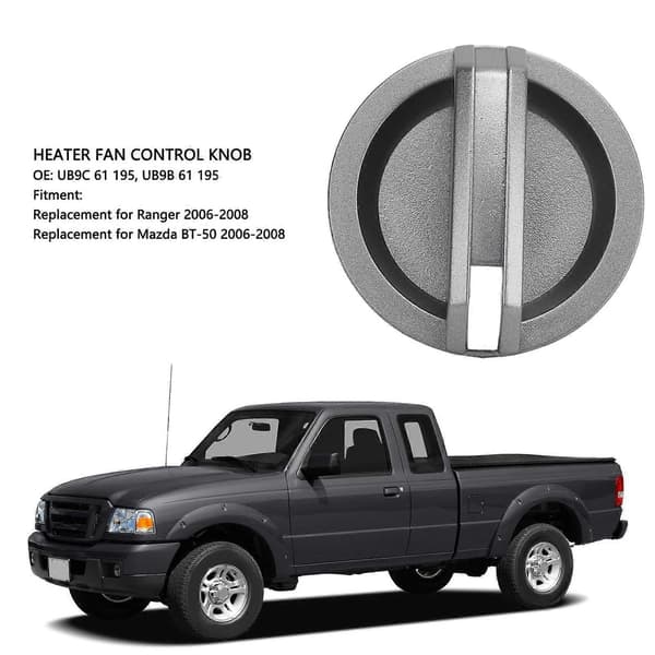 Värmefläktskontrollknapp OEM Standard Hög Tålighet UB9C 61 195 AC Klimatkontrollknapp Ersättning för Mazda BT50