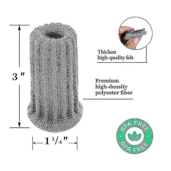 16-pack Stolsbensskydd Stickade Möbelstrumpor Grey