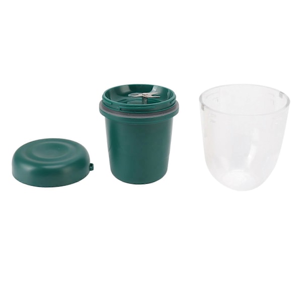 Bärbar Juicekopp Multifunktionell Uppladdningsbar Liten 4-bladig Blender Fruktblandare för Hemmet 260ml Grön