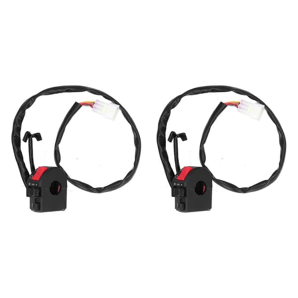 2 stk. 2,3 cm Styrkontakt Forlygte Blinklys Horn Gear Controller Universal til Motorcykel