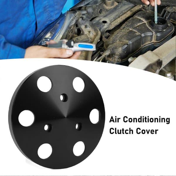 Aircondition AC Koblingsdæksel Kit Metal Høj Styrke 8847 til Sanden 508 Kompressor Sort
