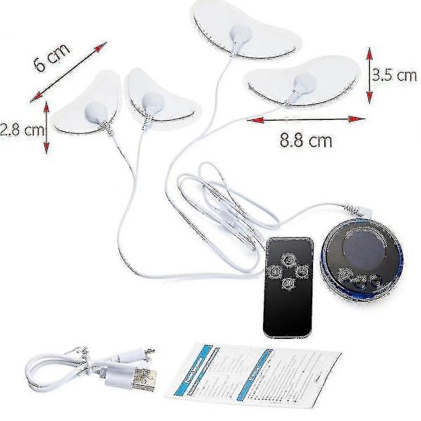 Ems Ansigtsmassager Løftende Strøm Stimulator Instrument Remote Control