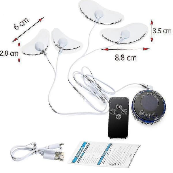 Ems Ansiktsmassasjeapparat Løftende Strømstimulator Instrument Remote Control