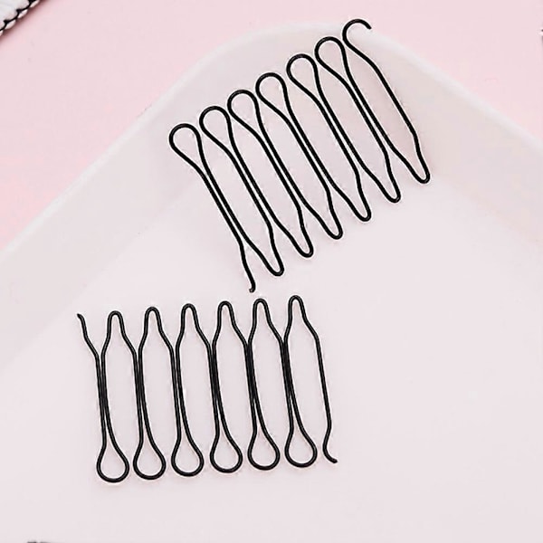 2 stk Mini Hårfletter Twist Clips Hårdisk DIY Prinsesse Pannelugg Innsettingskam QinHai